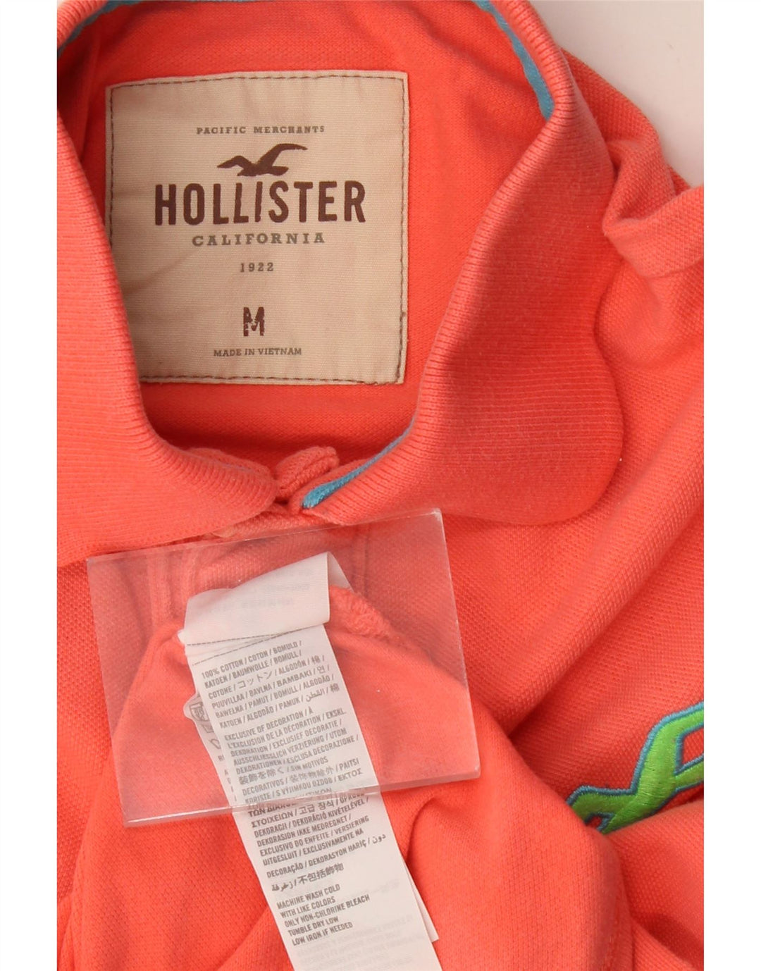 HOLLISTER Polo Homme Rouge Moyen Coton