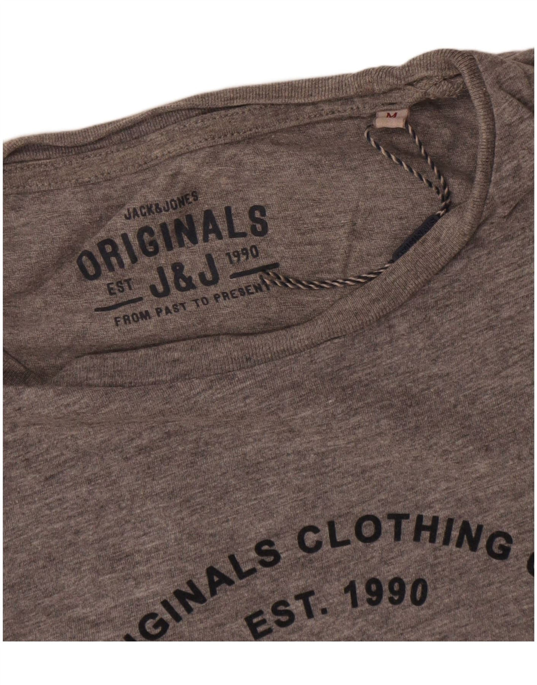Jack & Jones T-Shirt Graphique Homme Gris Moyen Coton