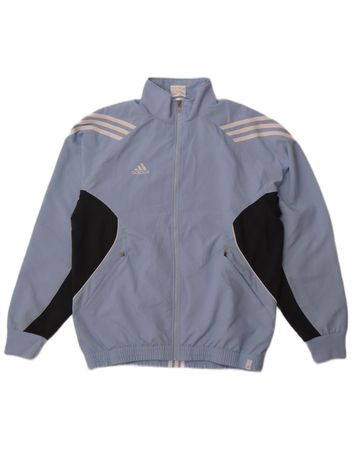 Adidas Veste de survêtement Climalite pour homme UK 38/40 Bleu moyen Colourblock