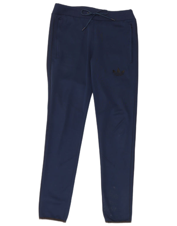 Adidas Pantalon de survêtement pour femme UK 10 Small Bleu marine Polyester