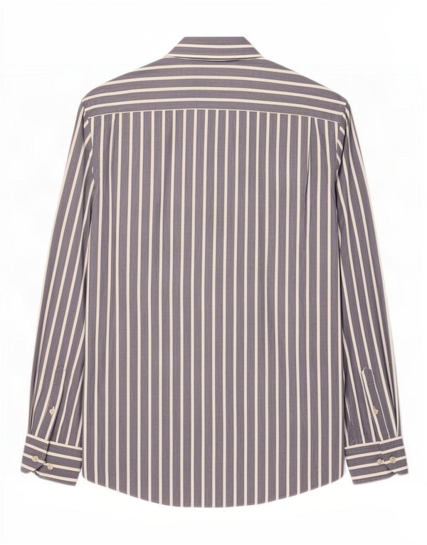 Massimo Dutti Chemise Homme Grande Rayure Bleue