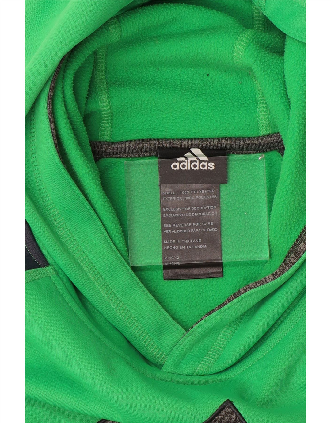 ADIDAS Pull à capuche Climawarm pour garçon 10-11 ans Vert moyen colour block