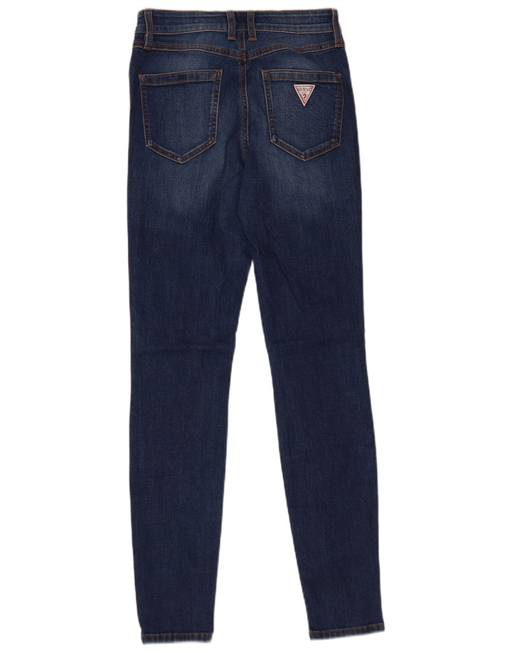 Guess Jean Skinny Femme W27 L29 Bleu