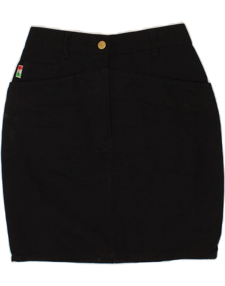 MOSCHINO Jupe en Jean Femme W26 Petit Noir Coton