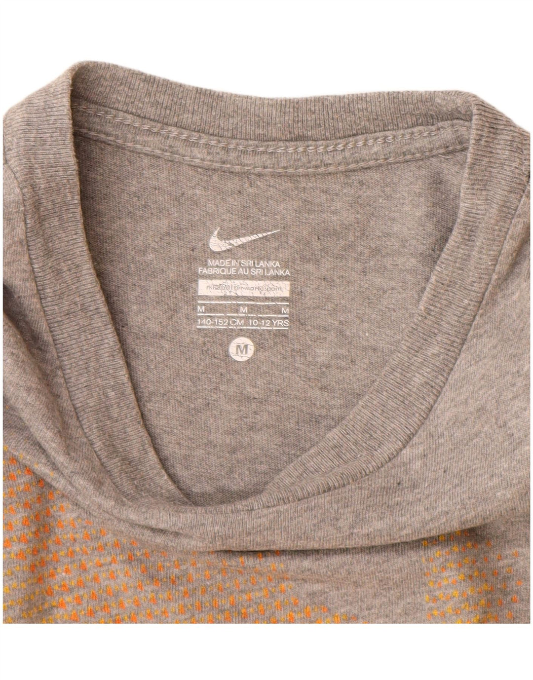 Nike Garçon Graphic T-Shirt Top 10-11 ans Gris Moyen Coton