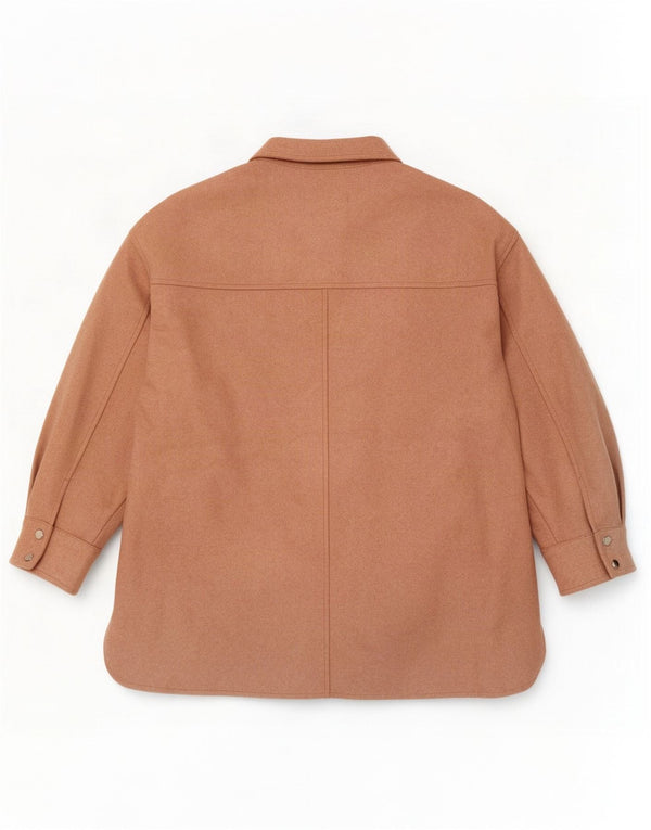 Zara Veste surdimensionnée Shacket pour femme UK 14 Polyester rose moyen
