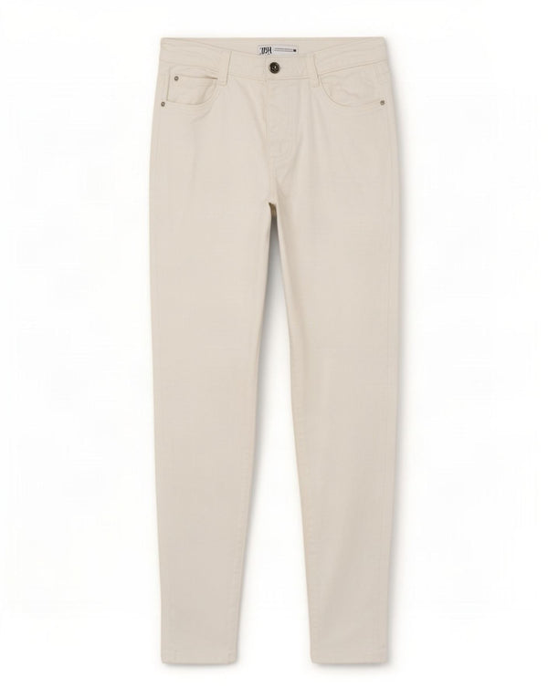 Zara Femme Jean Skinny EU 36 XS W26 L28 Coton Blanc