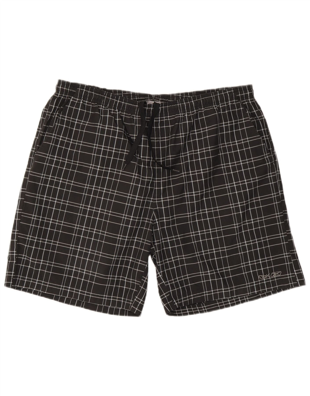 Reebok Short de bain homme 2XL noir carreaux polyester