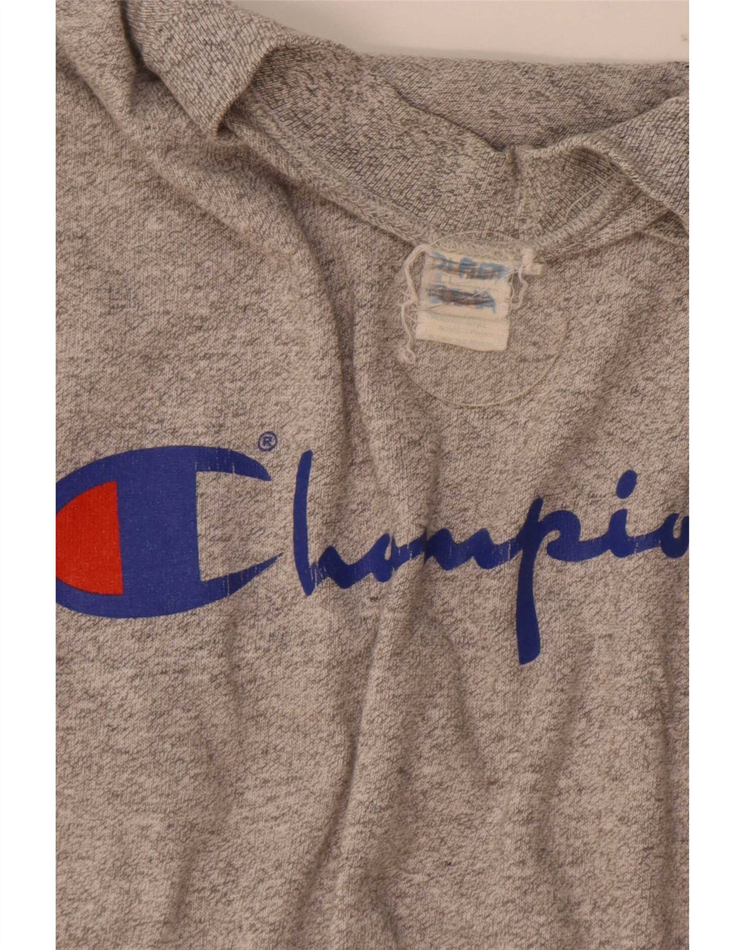 Champion Sweat-Shirt Graphique Homme Gris Moyen Coton