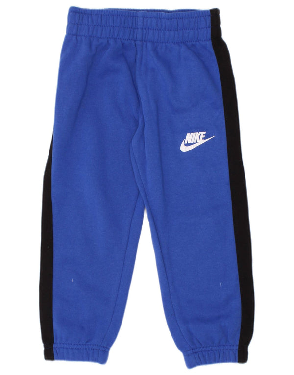 Nike Pantalon de survêtement pour garçon 2-3 ans Bleu Colorblock Coton