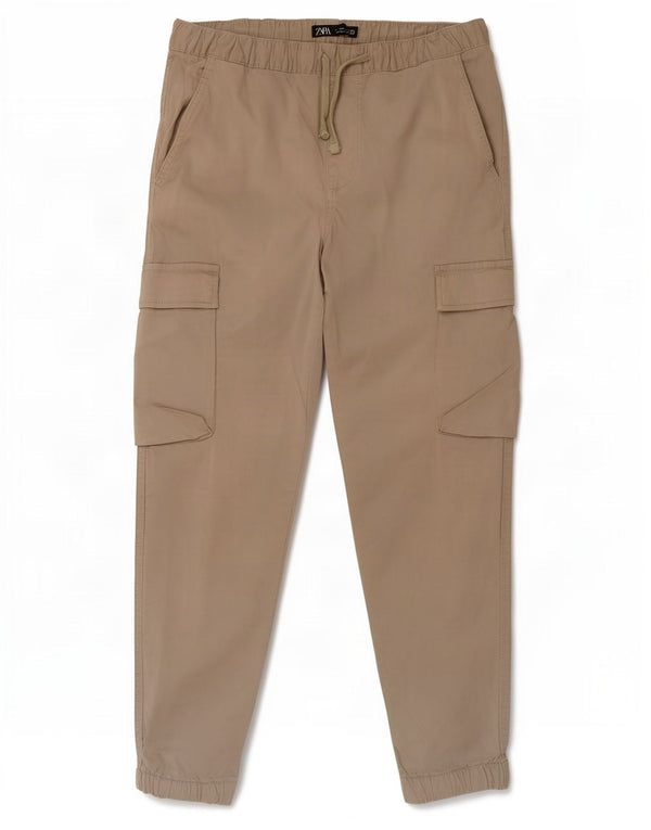 Zara Pantalon Cargo Joggers Homme Moyen W31 L26 Beige
