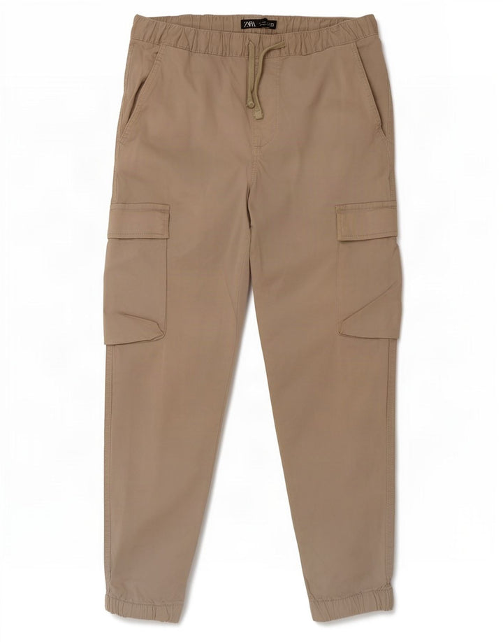 Zara Pantalon Cargo Joggers Homme Moyen W31 L26 Beige