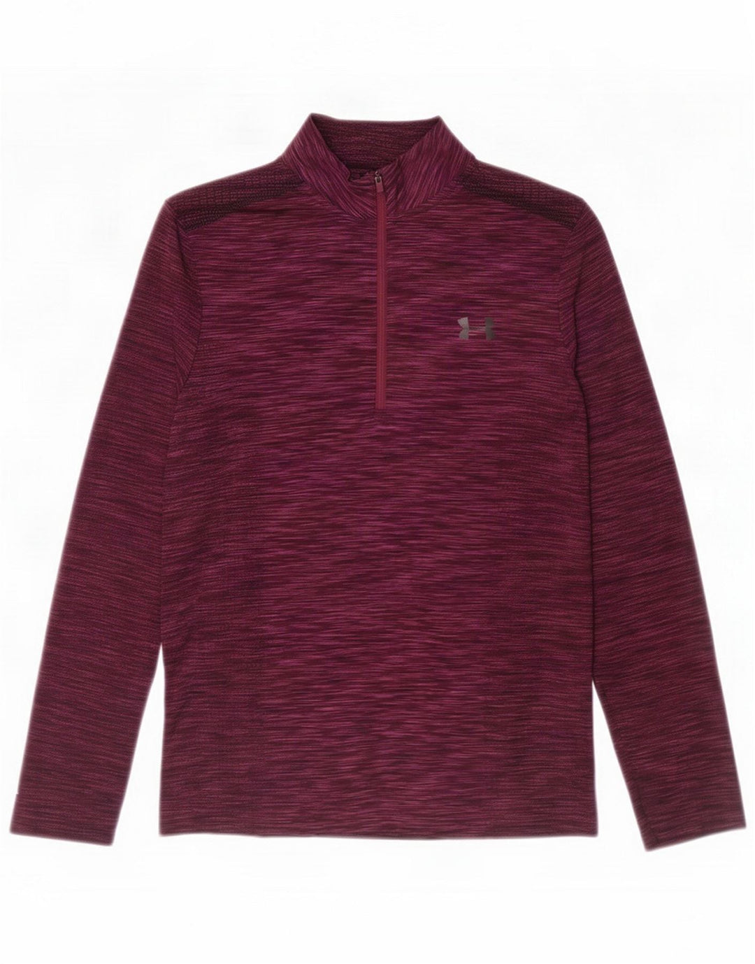 Under Armour Haut de survêtement à col zippé pour homme Large Polyester bordeaux