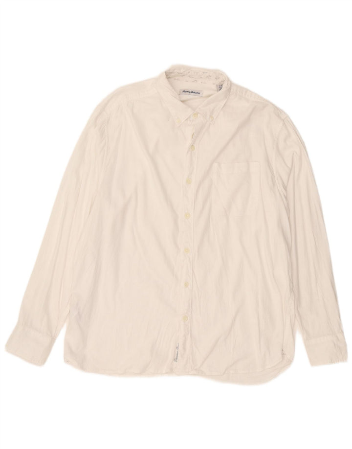 Tommy Bahama Chemise Homme Large Blanc Lyocell