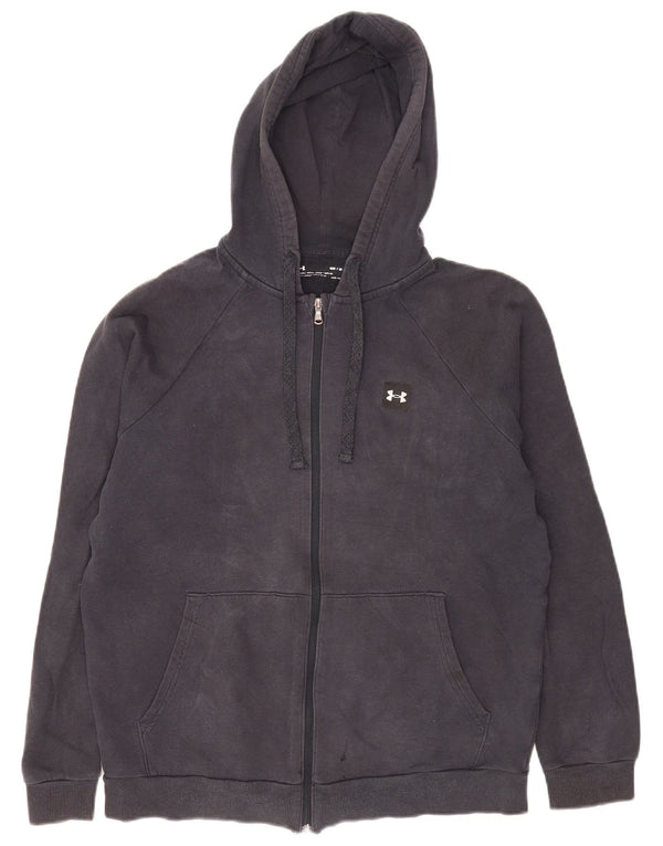 Under Armour Sweat à Capuche Cold Gear Zip Homme Bleu Marine Moyen Coton