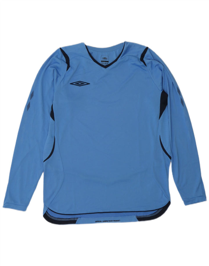 Umbro Haut à Manches Longues Homme Bleu Colorblock Polyester