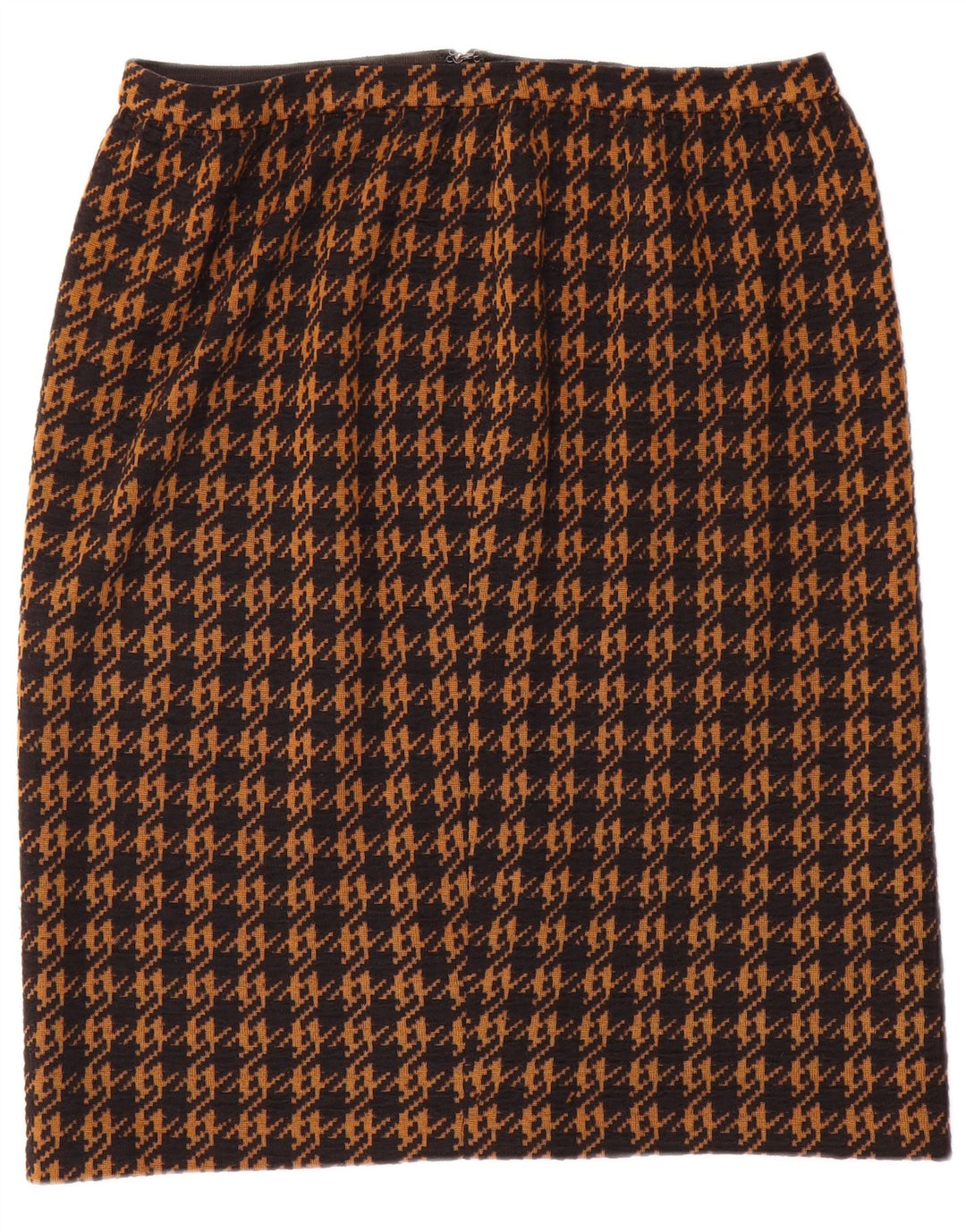 jupe droite femme vintage W32 Grand pied-de-poule marron