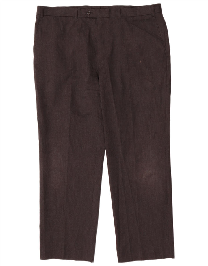 Marks & Spencer Pantalon de costume droit pour homme Taille 42 W42 L31 Gris