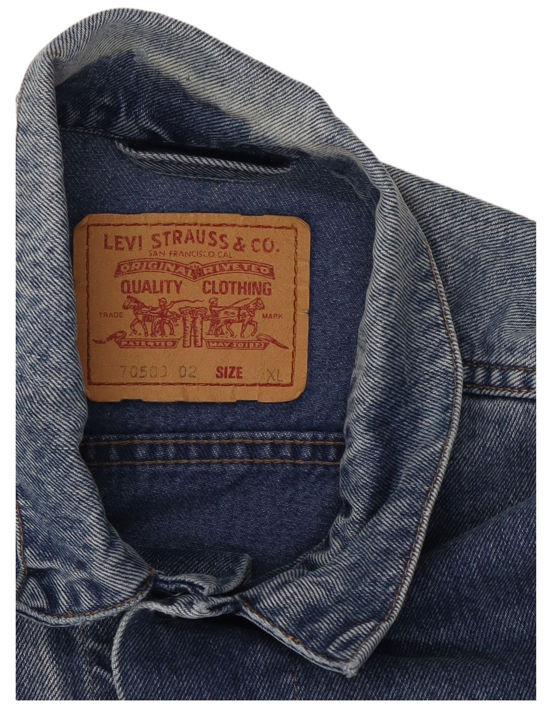 Levi's Veste en Jean Homme UK 42 XL Bleu
