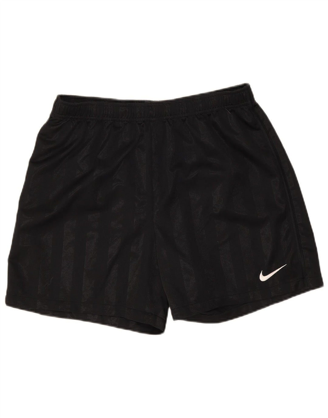 Nike Short de sport pour homme en polyester rayé noir moyen