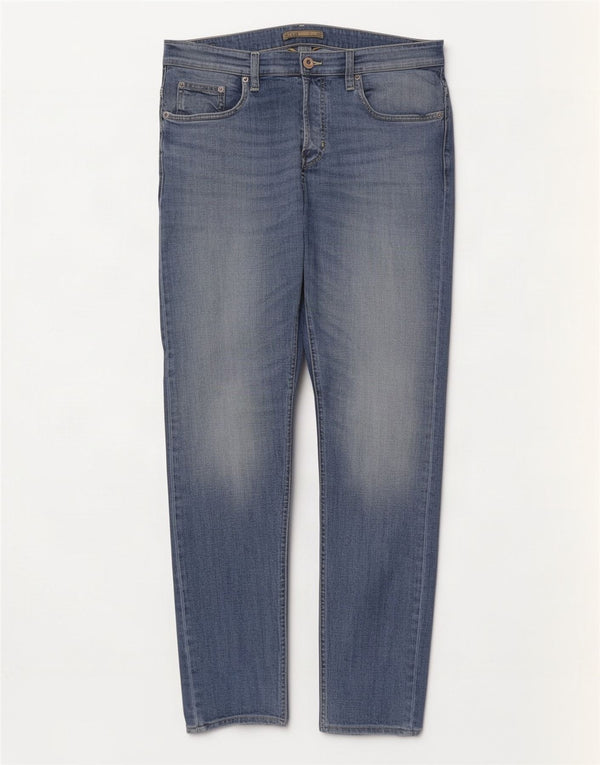 Iceberg Jean slim pour femme UK 14 Large W34 L32 Bleu Coton