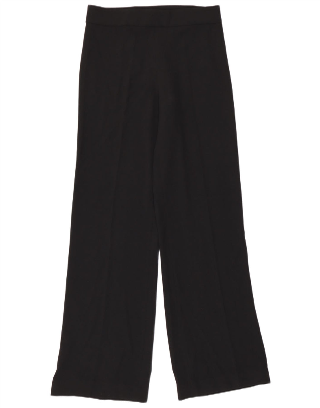 Zara Pantalon décontracté à jambe large pour femme Medium W30 L33 Noir Polyester