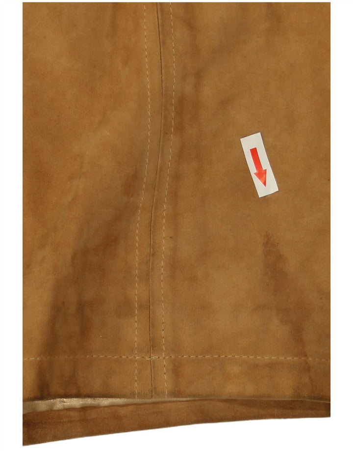 Ombraluce Veste en Daim Homme IT 46 Grand Cuir Marron
