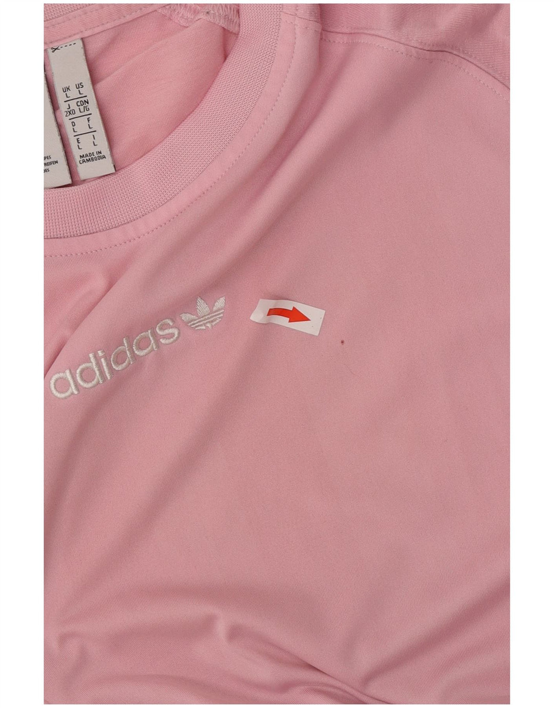 Adidas T-shirt graphique pour hommes en polyester color block grand rose