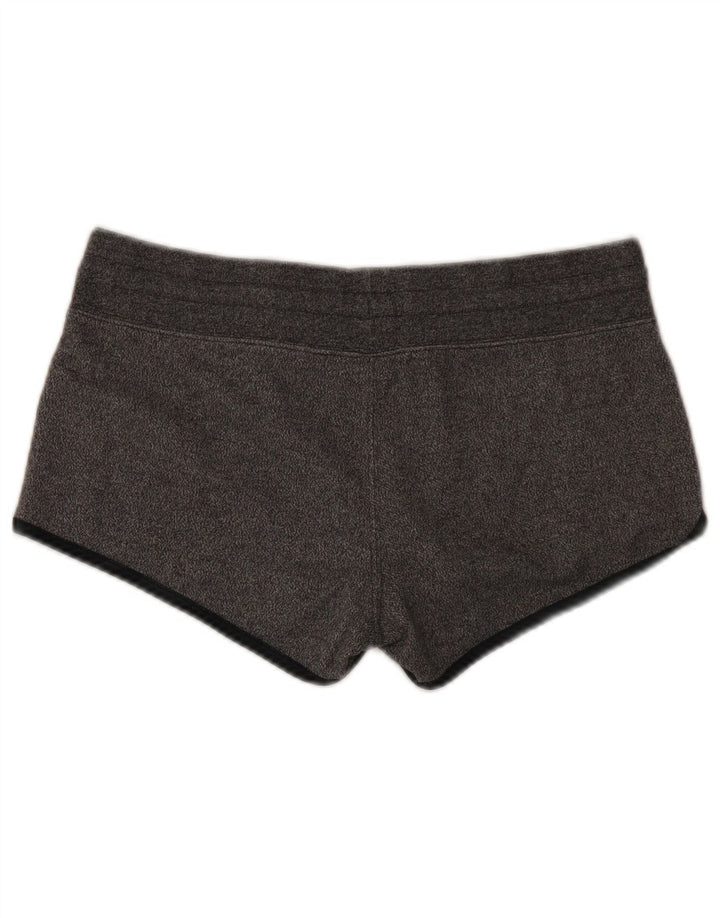 vintage Womens Sport Shorts UK 14 Moyen Gris Moucheté