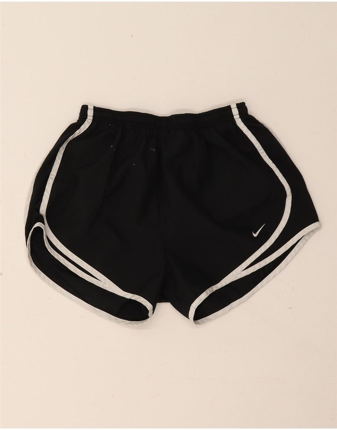 Nike Short de sport Dri Fit pour femme UK 8 Small Noir Polyester