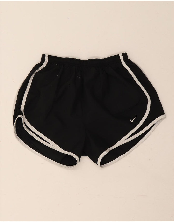Nike Short de sport Dri Fit pour femme UK 8 Small Noir Polyester
