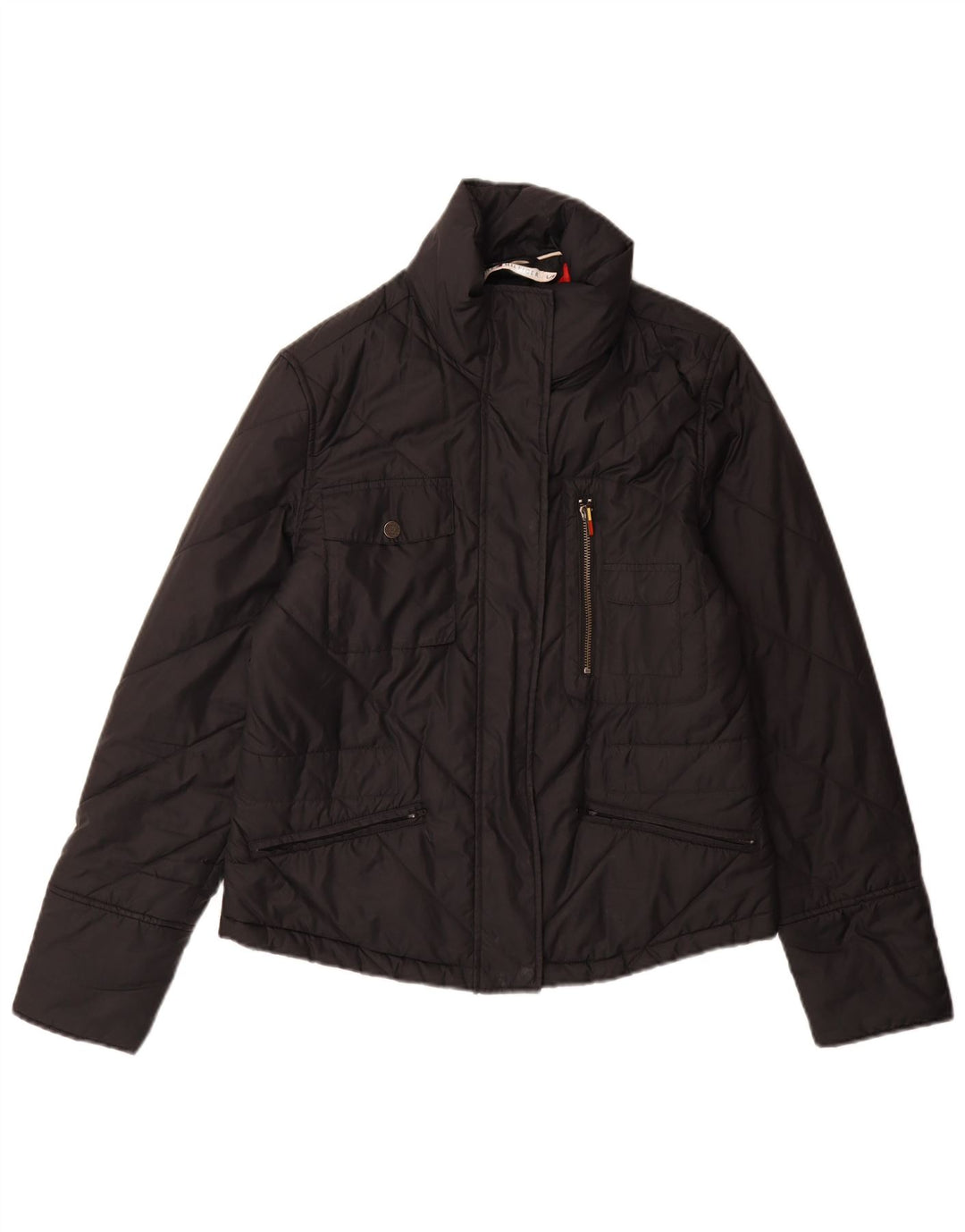 Tommy Hilfiger Veste matelassée pour femme UK 16 Large Noir Polyester