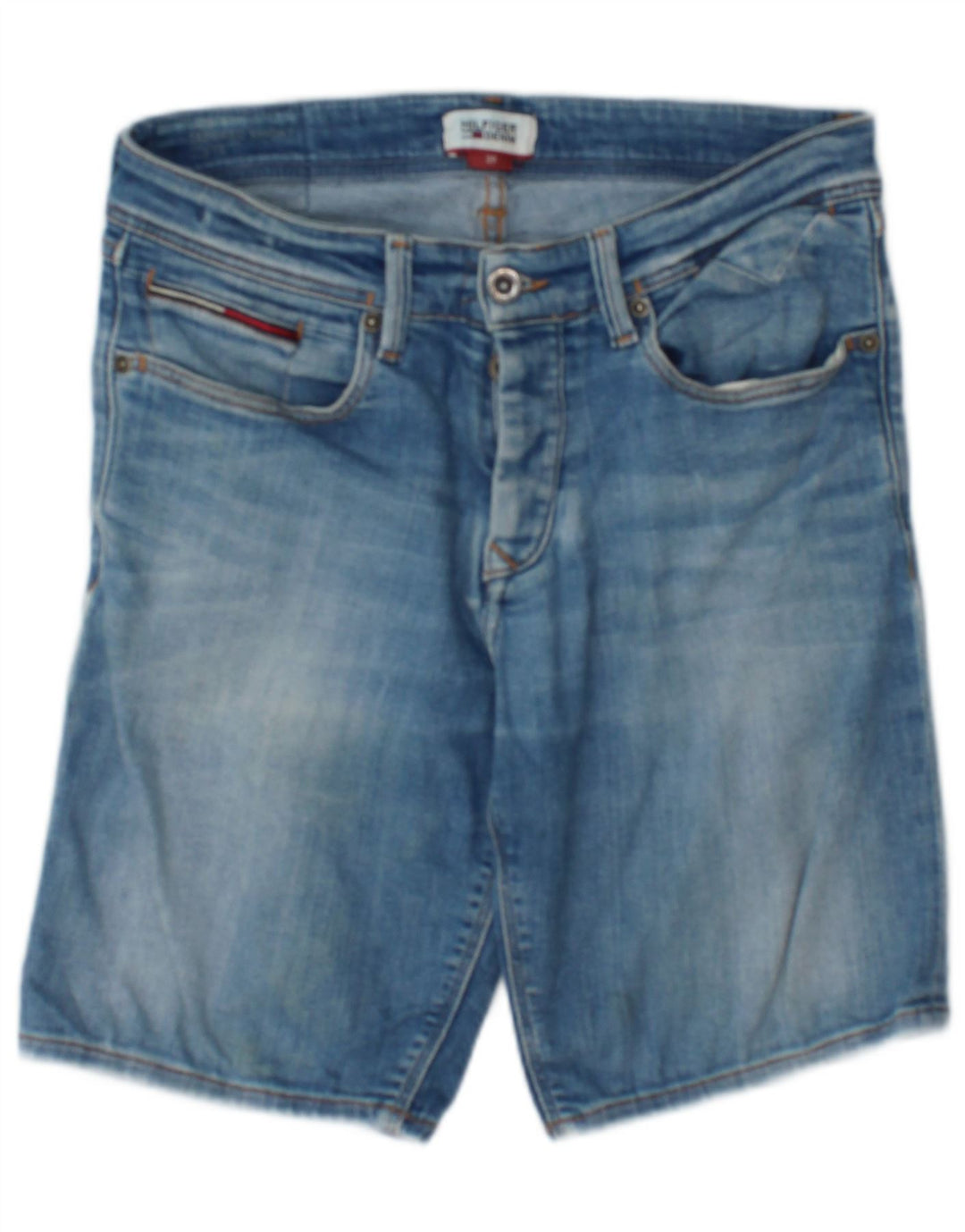 Tommy Hilfiger Short en jean pour homme W29 Petit Bleu