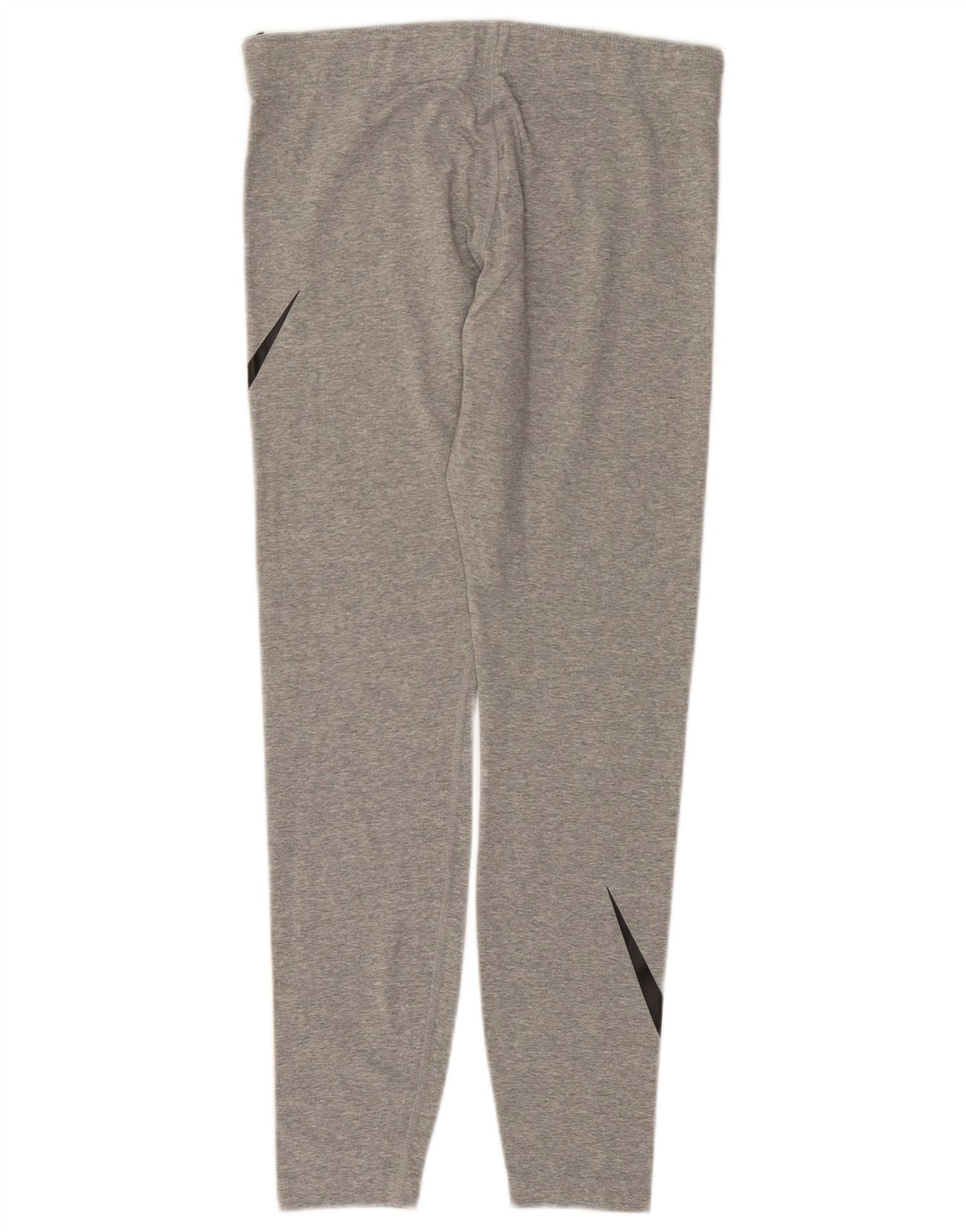 NIKE Leggings graphiques pour femmes UK 14 Grand coton gris