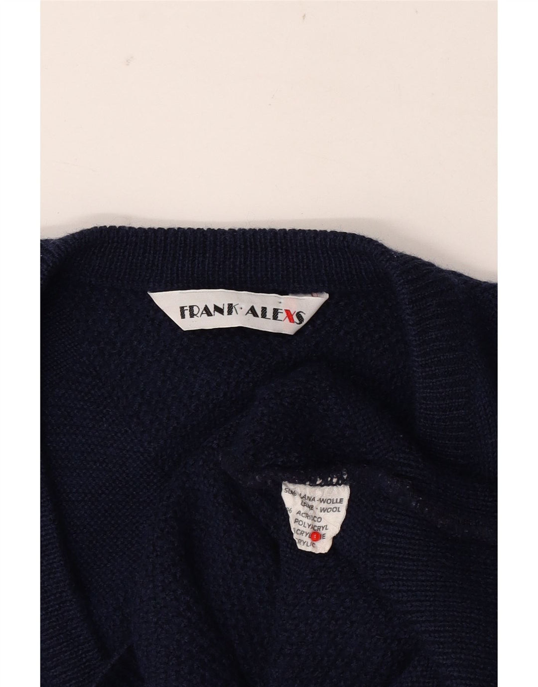 Frank Alexs Débardeur Débardeur Homme Bleu Marine Moyen Laine