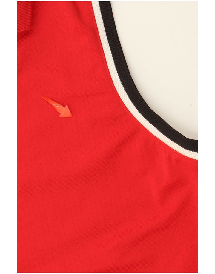 IZOD Polo sans manches Femme UK 18 XL Rouge Polyester