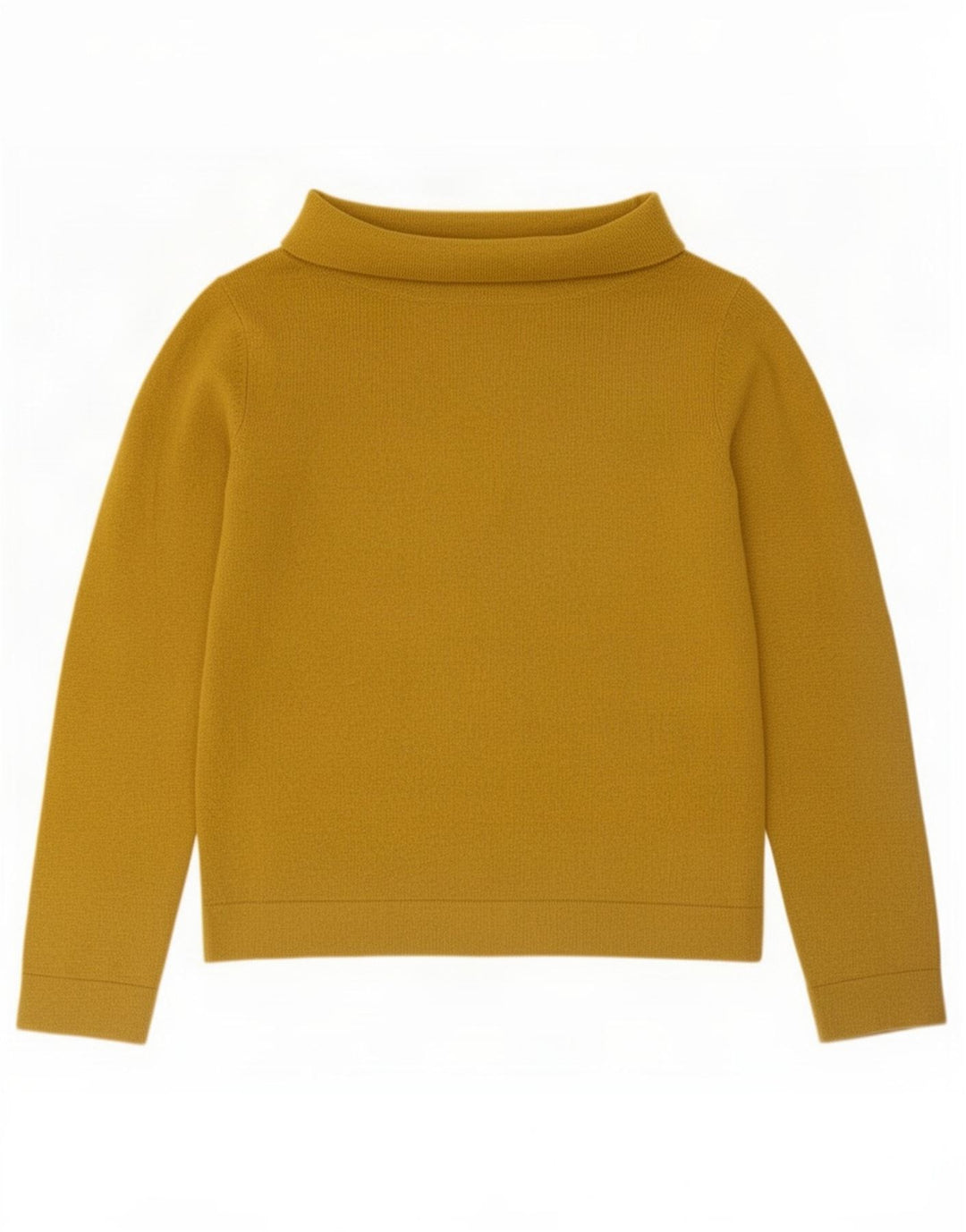 Hobbs Pull col roulé pour femme UK 14 Laine jaune moyen