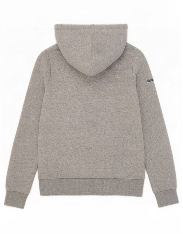 Superdry Pull à capuche graphique pour femme UK 8 Small Gris Coton