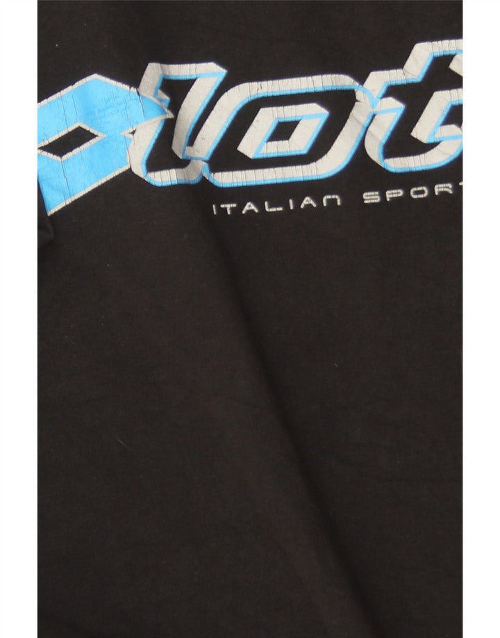 LOTTO T-Shirt Graphique Homme Noir Moyen