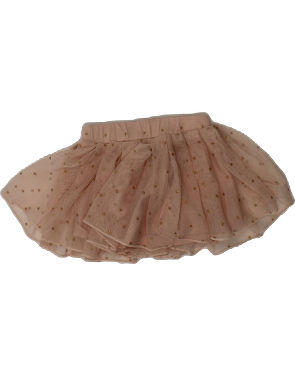 GUESS Baby Girls Pleated Skirt 0-3 Months W16  Pink Spotted Polyester