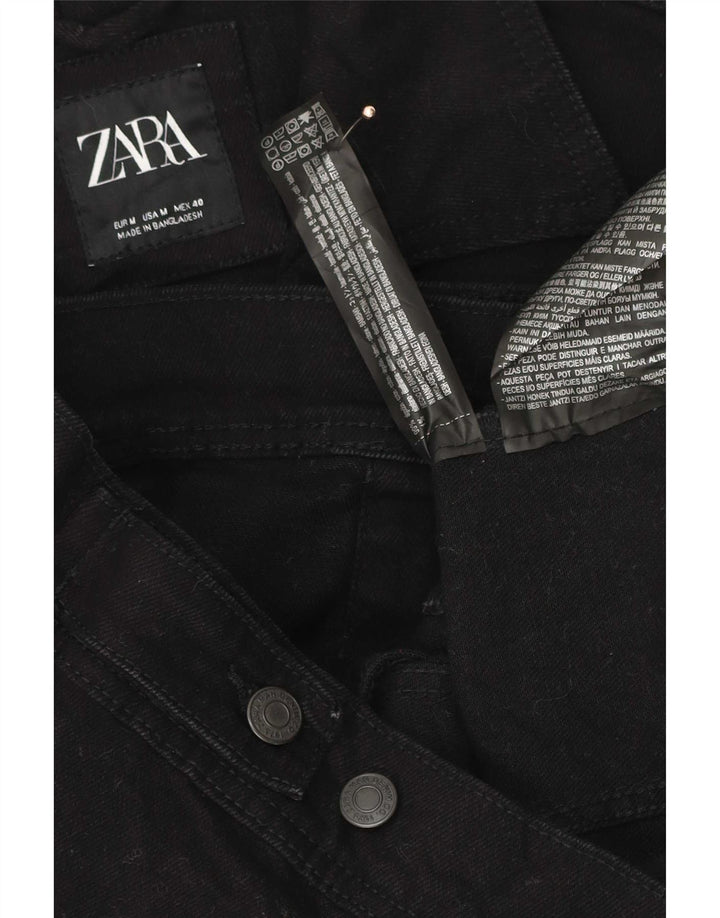 Zara Veste en jean pour homme UK 38 Coton noir moyen