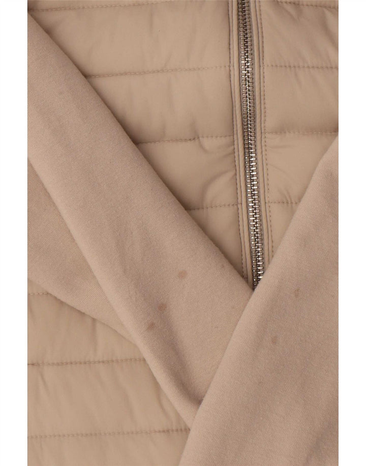 Reiss Veste De Survêtement Rembourrée Homme Beige Moyen Coton
