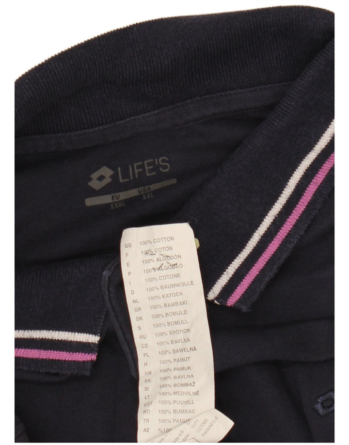 LOTTO Polo Homme 2XL Bleu Marine Coton