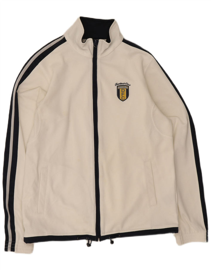 Diadora Veste de survêtement pour homme UK 36 Small Blanc Colorblock Polyester