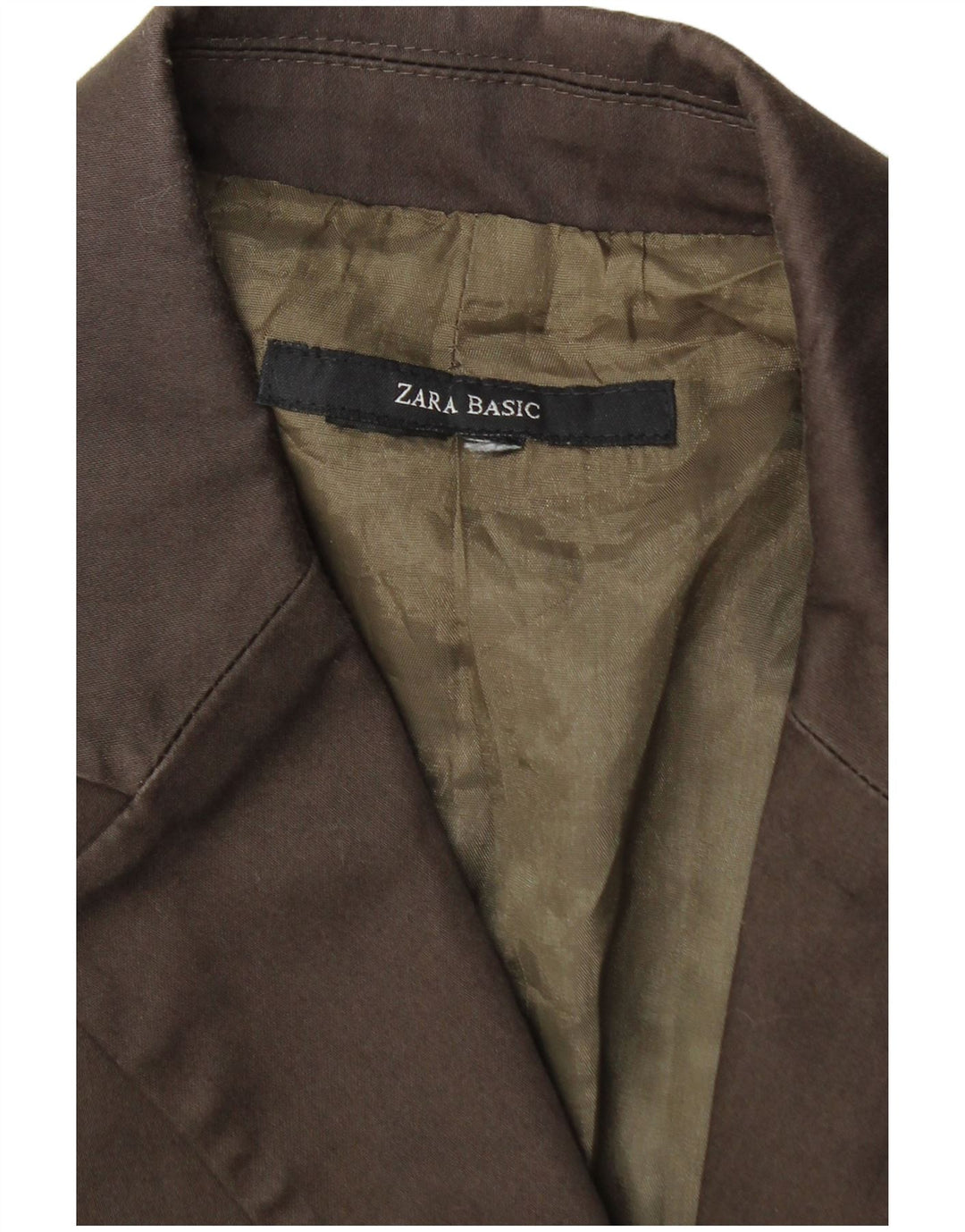 Zara Veste blazer à 1 bouton pour femme UK 8 Small Marron