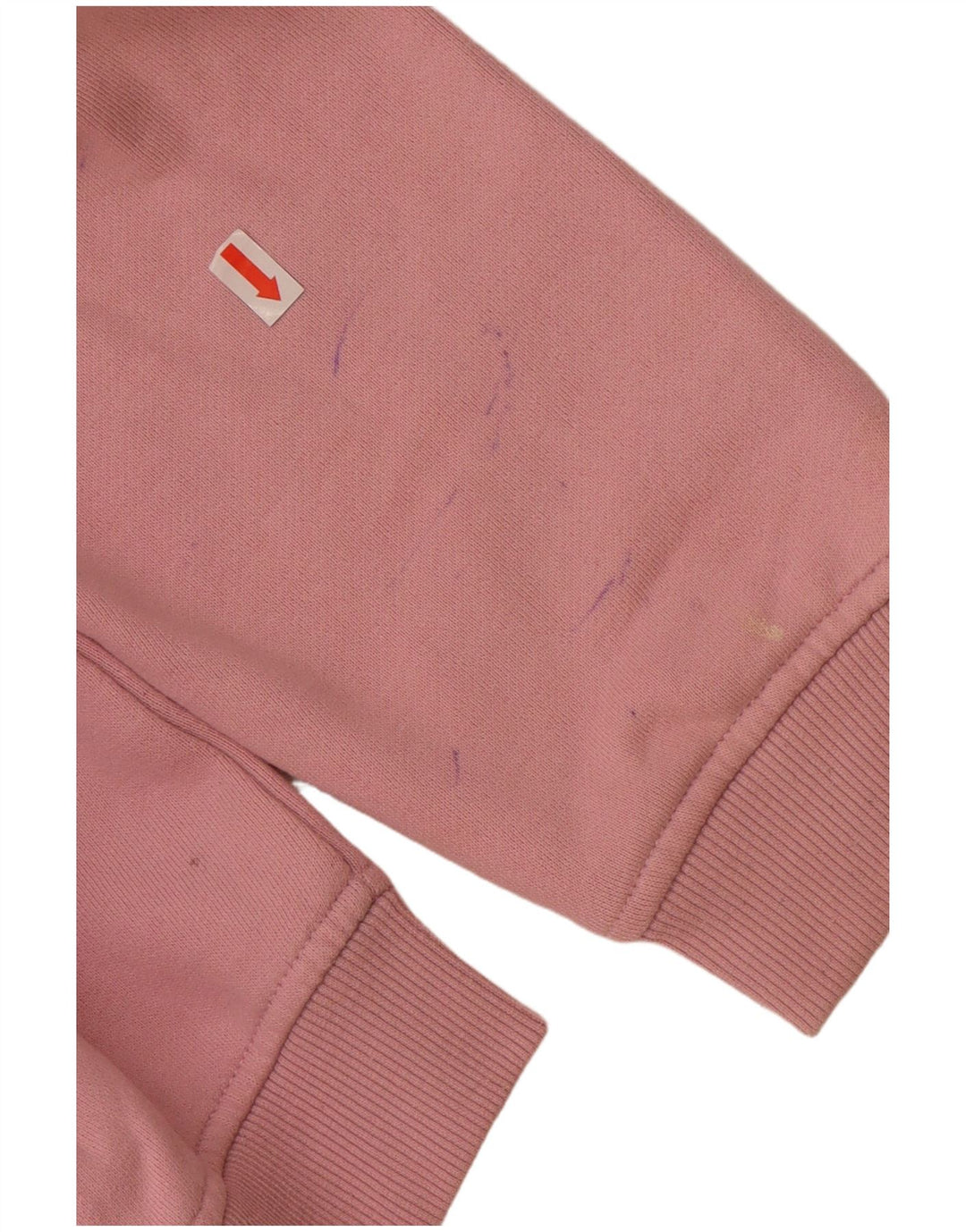 ELLESSE Sweat-shirt graphique pour femme UK 12 en coton rose moyen