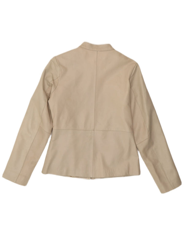 Veste en cuir pour femme St. Bernard UK 12 Cuir beige moyen