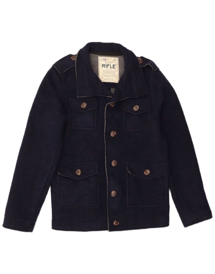Rifle Veste Militaire Homme UK 40 Large Bleu Marine Polyester