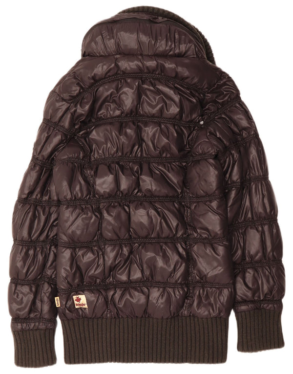 KHUJO Veste matelassée à capuche pour femme UK 18 XL Bleu marine