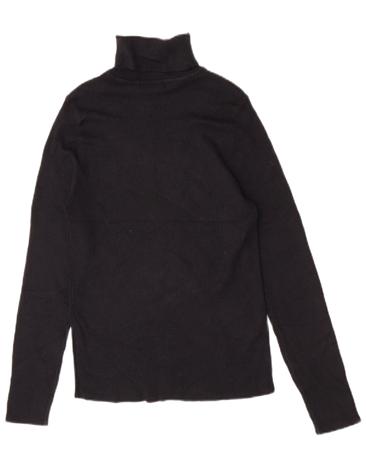 Marks & Spencer Pull col roulé pour femme UK 12 Noir moyen